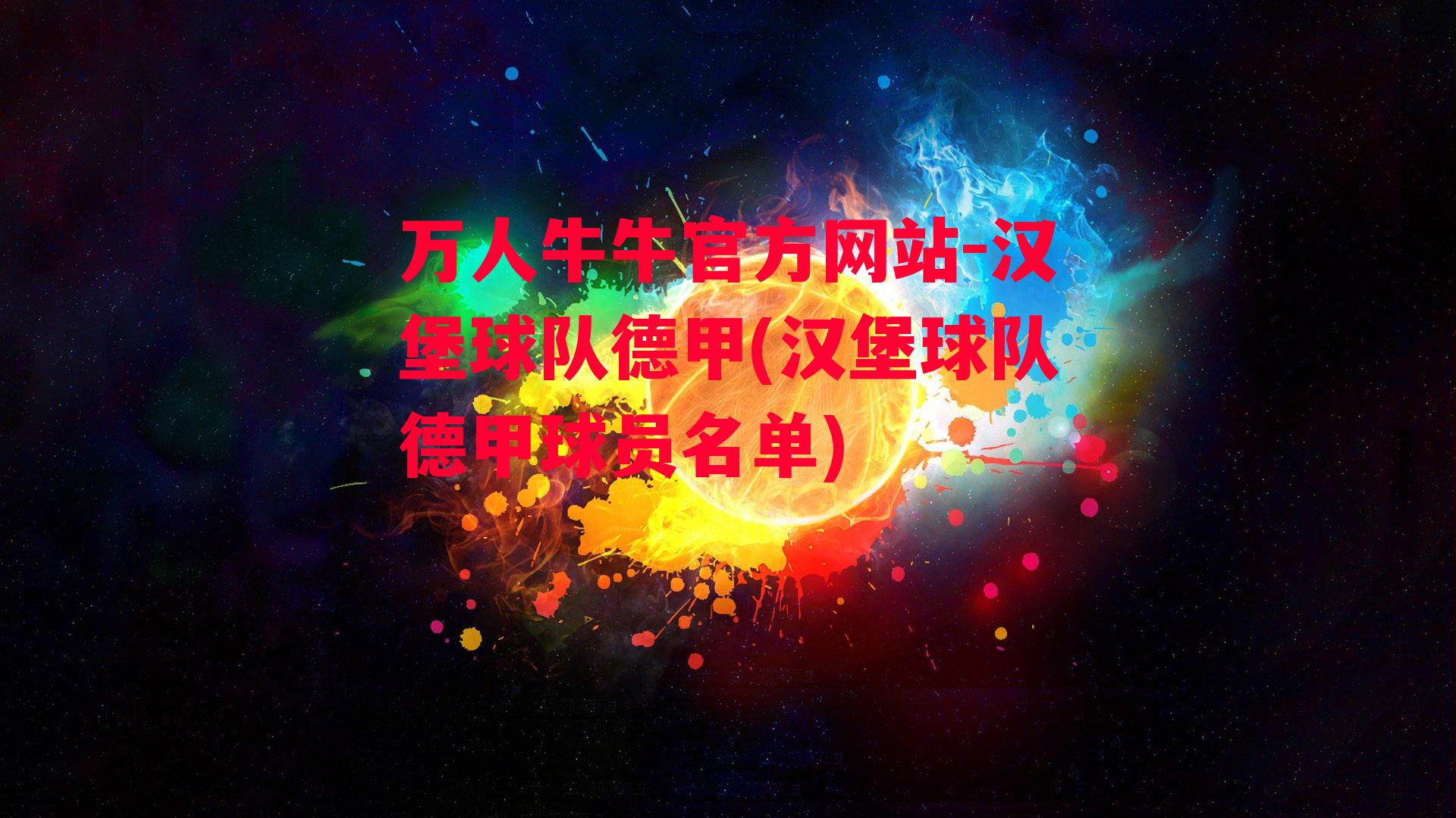 万人牛牛官方网站-汉堡球队德甲(汉堡球队德甲球员名单)